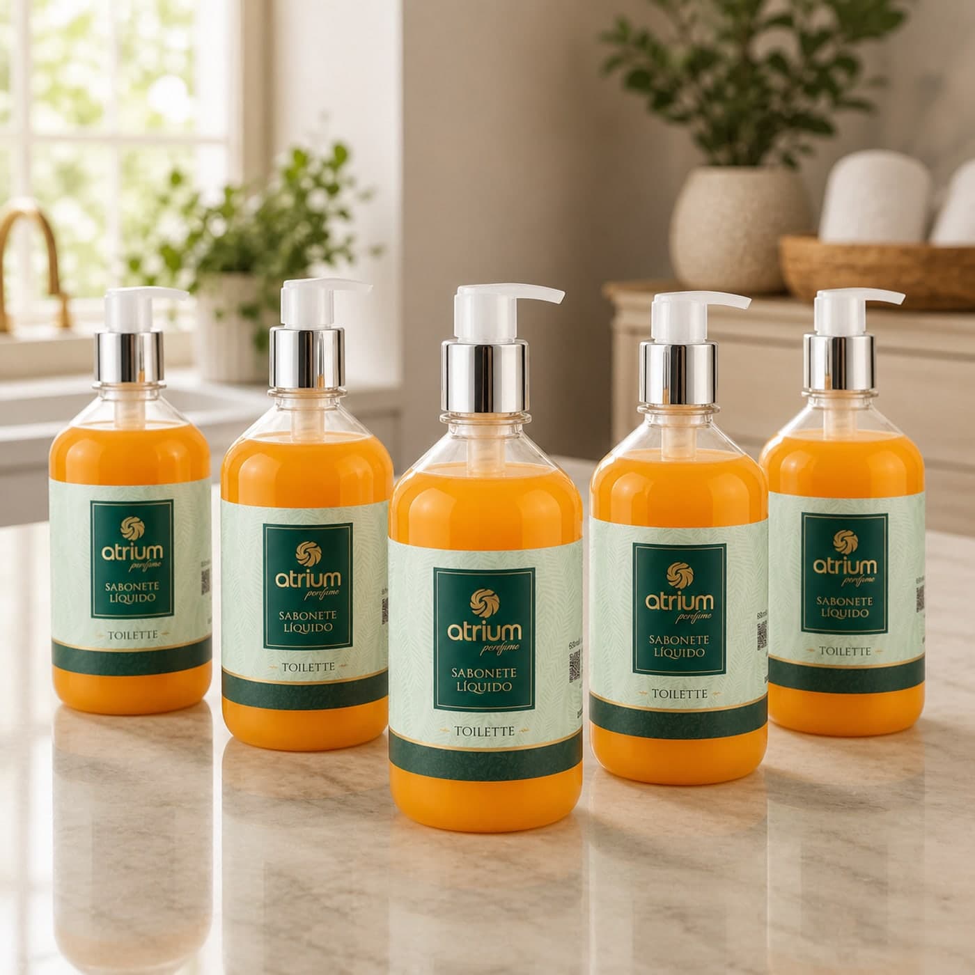 Kits Econômicos Atrium Parfum Kit 5 Sabonetes Líquidos
