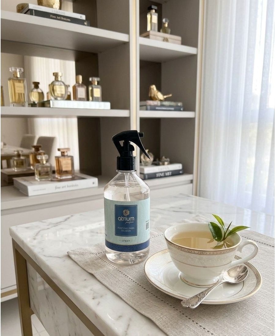 Atrium Parfum Água para Tecidos, aroma Chá Branco, 500ml