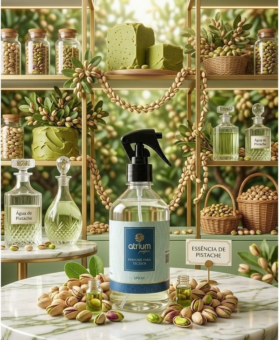 Água para Tecidos Atrium Parfum Pistache 500ml